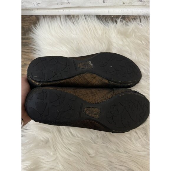 Born Lilly Bronze Ballerina Flat Comfort Shoe Women’s Size 10 - Picture 8 of 13